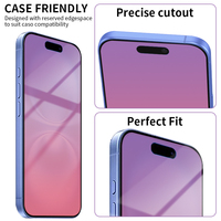 Protection d'écran en verre trempé ultra-fin anti-espion de qualité AG AAA, miroir de confidentialité mat coloré pour iPhone 13 (vente en gros)