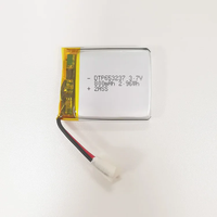 Batterie au lithium polymère semi-solide personnalisée 6532237, rechargeable, 3,7 V, cellule de batterie au lithium 800 mAh, pochette Lipo pour montre intelligente