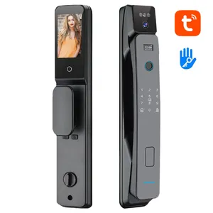 Nuovo stile Tuya 3D riconoscimento del volto Smart serratura della porta con la macchina fotografica Wifi Fingerprint tutta la casa di collegamento