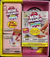 ZURU Mini Fingertip Collector Refrigerator Food Set (Emballage coloré) Coffret cadeau de jouets en gros, ensemble de balles jouets DIY