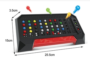 Trẻ em chất lượng cao đoán mật khẩu trò chơi cổ điển bảng đồ chơi nhựa bên đồ chơi <span class=keywords><strong>MasterMind</strong></span> Mã phá vỡ trò chơi tương tác - Product Image 2