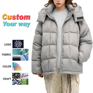 Logotipo personalizado OEM y ODM con capucha de algodón acolchado a prueba de viento engrosamiento cálido nueva chaqueta de invierno para hombre - Product Image 1