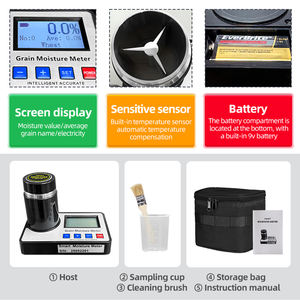 ZESHUN ATM155 Yüksek Parlaklıkta Arka Aydınlatmalı Küçük Taşınabilir Dijital Tahıl ve Kahve Çekirdeği Nem Ölçer - Product Image 5