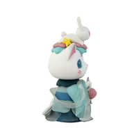 Figurine de chat de style chinois en PVC, jouet artistique mignon, décoration de bureau, cadeau, en stock, fabrication OEM personnalisée, vente en gros