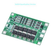 Module de protection BMS pour batterie lithium 3S 4S 40A 60A Li-ion LiFePO4 18650, carte PCB de charge pour démarrage de perceuse électrique