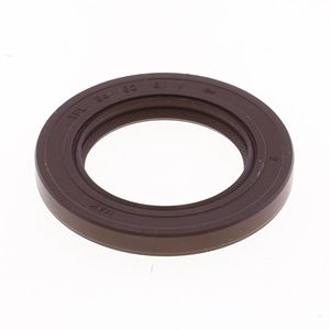 Joint d'étanchéité avec extérieur en caoutchouc 34x52x6 mm en FKM avec une lèvre d'étanchéité et un joint anti-poussière - Product Image 1