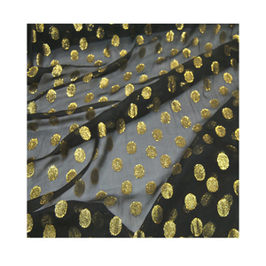 100% tinh khiết lụa Jacquard thổ cẩm vải voan lurex đen kim loại dệt đồng bằng nhuộm nhẹ chống UV váy đám cưới - Product Image 6