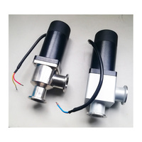 Vanne d'angle OEM à entraînement électromagnétique sous vide poussé, scellée par soufflet, GDC-J SS304 KF25