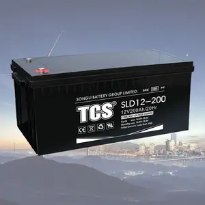 TCS太阳能储能系统船200安培Agm电池a decharge profronde铅酸深循环电池12V 200Ah