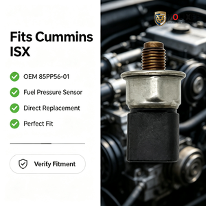 Capteur de pression de carburant Common Rail 85PP56-01 compatible avec moteur diesel Cummins ISX, transmetteur haute pression 24V - Product Image 6