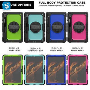 Nuova custodia per <span class=keywords><strong>Tablet</strong></span> con cavalletto rotante 360 di protezione per Samsung <span class=keywords><strong>Galaxy</strong></span> <span class=keywords><strong>S8</strong></span> Plus 12.4 2022 custodia - Product Image 5