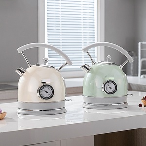 Bollitore Elettrico Retrò da 1,8L 1800W in Acciaio Inox con Termometro Integrato e Spegnimento Automatico per Casa e Auto - Product Image 5