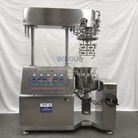 Cuve de mélange cosmétique industrielle de 20 L à chauffage vapeur et levage hydraulique pour produits chimiques