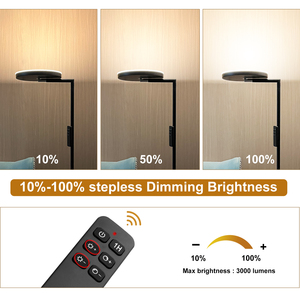 2026 Modern 360 Adjustable LED Floor <b>Lamp</b> Metal Body Base <b>Remote</b> Dimmable High Brightness Standing Light Living Room Bedroom - Product Image 1