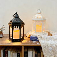 Bougie LED décorative de style château européen minimaliste vintage pour créer une ambiance festive