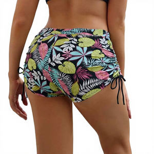 <span class=keywords><strong>3</strong></span>-Print XXS タイウエスト アスレチック スイムボトム - 二重層漏れ防止スクエアレッグ生理用パンティー、スリムフィットビーチ＆プールボーイショーツ - Product Image 1