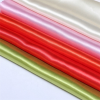Tissu en satin de soie douce mate 100% polyester pour rideau de drap de lit, décoration de mariage, tissu brodé en satin blanc