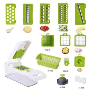 Multifunctional Vegetable Cutter Stranding Vegetable Cutter Domestic Kitchen <strong>Grater</strong> Manual Slicing Commercial Wiper Cross Border - Product Image 4