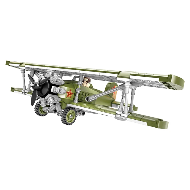 COGO World War Fighter Plastic 3D Building Blocks Plane