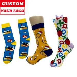 3d printed customs custom logo in different color sport socks grip non slip custom