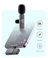 2N50 Mini micro-cravate sans fil usbc k9 Live Stream réduction du bruit micro-cravate téléphone podcast pour iphone pour téléphone android