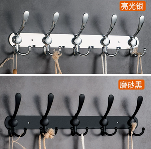 <span class=keywords><strong>Porte</strong></span>-<span class=keywords><strong>manteau</strong></span> mural multifonction en acier inoxydable robuste <span class=keywords><strong>à</strong></span> 5 crochets pour salle de bain et <span class=keywords><strong>porte</strong></span> - Product Image 4