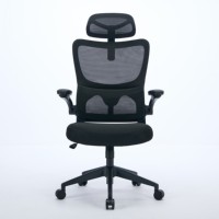 Meilleure vente de chaise pivotante en maille ergonomique de haute qualité pour les visiteurs exécutifs à faible coût avec support lombaire en fer PU