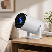 Résolution native 1280x720P, 130 lumens, 1 Go + 8 Go de stockage, Android 11.0, mini projecteur portable LED pour chambre et extérieur