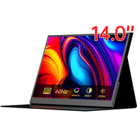 Monitor Portátil Eimo de 14 Pulgadas, Extensor de Pantalla para Laptop, Tipo-C, Delgado, para Oficina, Conferencias, Trabajo Remoto