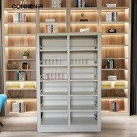 Muebles escolares integrales Estantería de libros de biblioteca de metal barata Estantería de libros al por mayor Estantería de biblioteca de metal Diseño de biblioteca