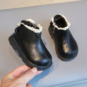 Wholesale New Design Winter Autumn Kids Snow Casual Boots Non-Slip Soft Children's Leather Shoes - Product Image 2