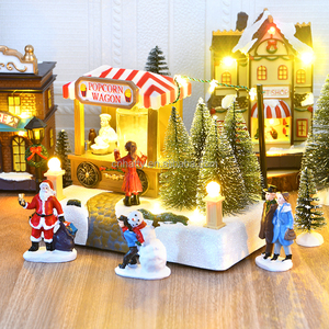 Micro-paysage lumineux, maison de neige, nouvelles décorations de Noël, petite maison de Noël en résine, cadeaux de Noël - Product Image 2