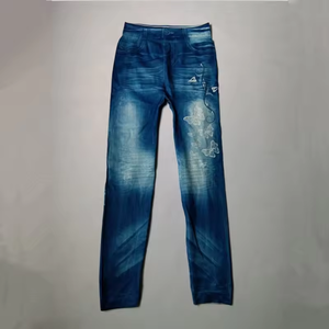 <span class=keywords><strong>Jean</strong></span> Legging Sexy Adolescente Skinny Jeans Femmes Nouvel Arrivage Vente <span class=keywords><strong>en</strong></span> Gros Dames Serré Sans Couture Taille Personnalisée Taille Haute Pantalon Chaud - Product Image 6