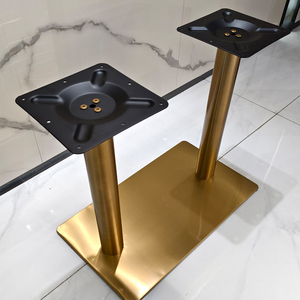 Sang Trọng Nhiệm Vụ Nặng Nề Chân Đồ Nội Thất Nhà Hàng Văn Phòng Kim Loại Hiện Đại Dấu Thép Không Gỉ Ăn Uống Bàn Cà Phê <span class=keywords><strong>Chrome</strong></span> Cơ Sở - Product Image 2