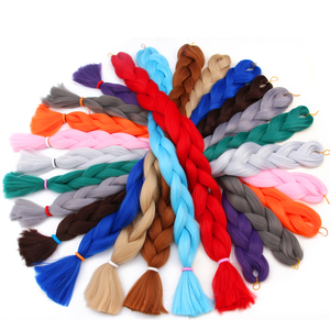 AliLeader Cabello Sintético para <span class=keywords><strong>Trenzas</strong></span> Jumbo <span class=keywords><strong>de</strong></span> 82 Pulgadas y 165 g, Color Sólido, Extensiones <span class=keywords><strong>de</strong></span> Cabello para <span class=keywords><strong>Trenzas</strong></span> Jumbo, Cabello para <span class=keywords><strong>Trenzas</strong></span> Box Braids - Product Image 3