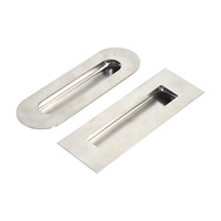 Poignée encastrée invisible en acier inoxydable 201 et 304 au design moderne pour porte coulissante et tiroir de meuble