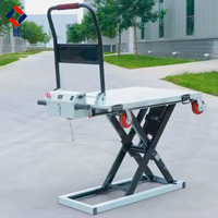 Chariot élévateur électrique portable 200 kg 300 kg, plateforme de levage mobile pour entrepôt