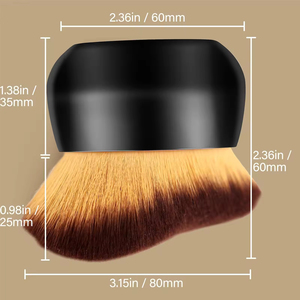 Pinceau de maquillage corporel extra large pour autobronzant, pinceau kabuki à tête large pour fond de teint et visage, pinceau corporel marque privée - Product Image 2