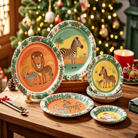 Assiettes en papier jetables pour aliments chauds, barbecues, en kraft et PLA, pour la maison, la cuisine et les pique-niques