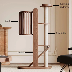 Özel kedi tırmalama kulesi Modern kedi tırmanma ağacı oyuncak oturma odası kedi tırmalama sütunu - Product Image 2