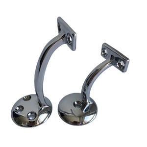 LD kim loại mạ crôm khung lan can 2.5 "cơ sở tròn vững chắc để hỗ trợ lan can cầu thang gỗ (HB-601) - Product Image 6