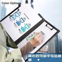 BYUNUS MG-75 Classeur de documents portable léger en PP, étanche, imprimé UV, pour bureau, infirmier, pliable, double arche