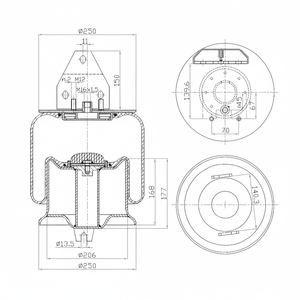 Soffietti, Sospensioni Pneumatiche Adatte per Molle ad Aria IVECO 286.2.551 - Product Image 1