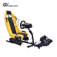 Siège de simulateur de course pliable GY031 pour économiser de l'espace, cockpit de jeu pour Logitech Thrustmaster PC Console