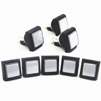 Bouton poussoir de machine de jeu d'arcade, pièces de rechange carrées de commutateur de machine de jeu