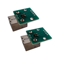 Interfaz de Conector USB B Hembra a Placa Adaptadora DIP de 2,54 mm y 4 Pines