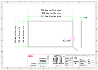 ZPTOUCH 42 pouces bricolage support personnalisation cadre d'écran tactile infrarouge pour le divertissement/industriel