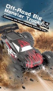JJRC Q105 Juguetes Coche <span class=keywords><strong>Buggy</strong></span> 1:18 coches de alta velocidad 30 km/h 2,4 <span class=keywords><strong>Ghz</strong></span> doble motores Drive escalada RC todoterreno Drift Radio Control Juguetes - Product Image 5