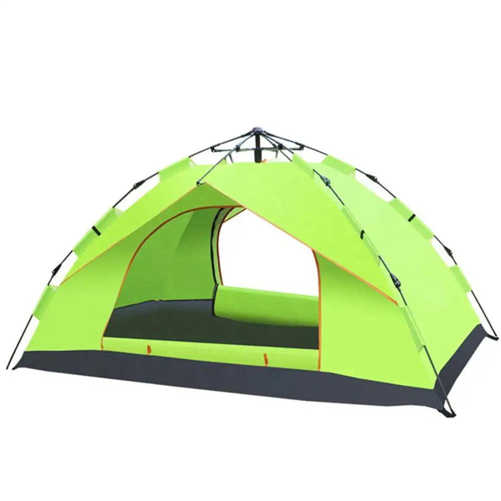 Oxford Materiaal Familie-Sized Groepen Kamp Strand 3-4 Persoons Familie <span class=keywords><strong>Camping</strong></span> Tent, automatische Instant Pop Up Waterdichte Tent Dubbele
