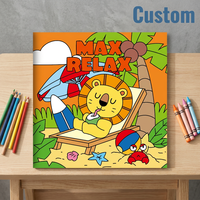 Livre de coloriage personnalisé en usine, 16 pages, pour tout-petits, coloriage facile et amusant, dessin, peinture, style Ins, jouet pour enfants d'âge préscolaire, cadeau